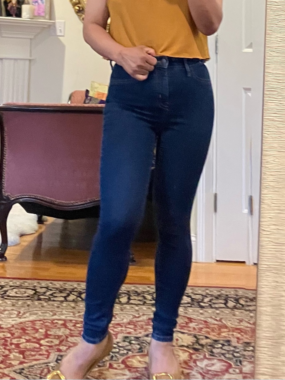 Wilfred Indigo High-Rise Skinny Jeans - Picture 1 of 5